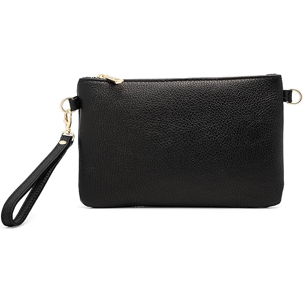 Pochette per le donne in ecopelle da donna borsa da polso portafoglio