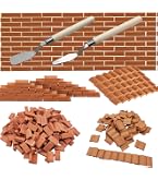 Tuiles Miniatures Rouge 100 Mini Tuiles En Terre Cuite Cayway - Pour Maison De Poupée, Jardin Féerique DIY - Accessoire Déco Miniature Jardin Féerique Miniature
