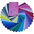 Colour pass winter (cold winter) as fans with 30 typical colours for colour analysis, colour advice