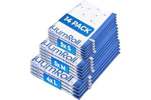 myHodo Sacchetti Sottovuoto Vestiti 14 Pezzi (4 Grande, 5 Medio, 5 Piccolo), Buste Trasparenti Richiudibili, Sacchi e Buste Sottovuoto Salvaspazio per Viaggi, Zaino e Valigia, Sacchetti Riutilizzabili