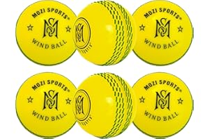 Mozi Sports Wind Cricket Balls - Indoor & Outdoor Soft Training Cricket Balls for Skills Coaching Practice
