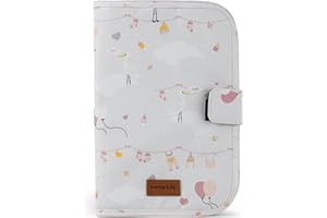 HOMYBABY® Portadocumentos Bebe [Extra Espacio] - Porta Documentos Cosas Bebes - Neceser Bebe Recien Nacido - Regalo Bebe Babyshower - Funda para Cartilla Sanitaria de Bebe - Organizador Bebe