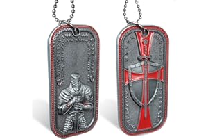 AtSKnSK Pièce de monnaie Chrétienne Chevalier Templier Challenge Cadeau commémoratif, Zinc