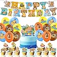 ADQPPUHR 32PCS Capybara Theme Birthday Decoration,Capybara Theme Party Includes Birthday Banner Huggy Latex Balloons Cupcake ToppersFor CapybaraCreative Party Birthday Party Christmas Supplies Kids