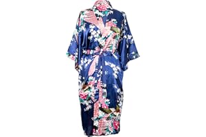 CCcollections Kimono robe long 16 colors Premium Peacock bridesmaid bridal shower womens gift