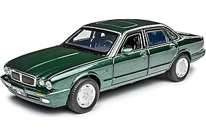 GENERISCH Jaguar XJ6 Limousine Grün 3. Generation 1979-1992 mit Licht und Sound 1/32 Tayumo Modell Auto mit oder ohne individiuellem Wunschkennzeichen