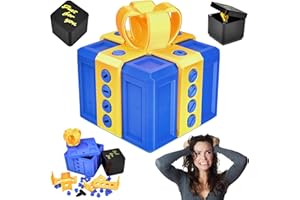 PIPIHOME Scatola Regalo Fastidiosa con Scatola Regalo Dito Medio, Gadget Regali Divertenti Scherzo Idee Regalo di Natale e Compleanno Uomo Donna, Scherzi Happy Birthday per Amici e Colleghi