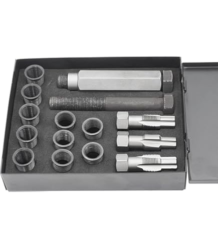 AB Tools-Unithread 1/4 x 26 BSC Wire Tap Repair Cutter Kit Helicoil Damaged Wires 14pc Kit