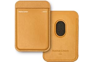 Native Union (Re Classic Wallet | Porte-Cartes magnétique - Compatible MagSafe pour iPhone 16,15,14,13 - Extra sécurisé et Ultra Fin - Stocke 3 Cartes - Matériaux d'origine végétale (Kraft)