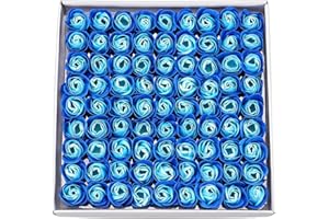 WEIYE 81PCS Soap Rose Flower - Flora Scented Soap Rose Flower - Plant Essential Oil Soap, Gift for Anniversary/Birthday/Wedding/Valentine’s Day Box
