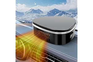 PIPIHOME Car Heater 12V, Deicer Spray for Cars, Car Defroster Windscreen Snow, Portable Car Heater that Plug into Cigarette Lighter, Cars Demister for Windshield Fast Heating/Cooling