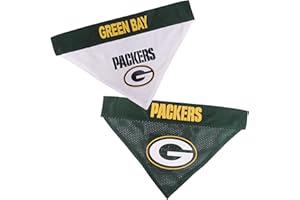PETS FIRST NFL wendbar Bandana für Hunde & Katzen. Mesh & Premium Stickerei Team Schal Bandana. Hund Geburtstage, Party 's, Fußball Games. Pet Bandana Dual Sided erhältlich in 32 NFL Teams und 2 Größen