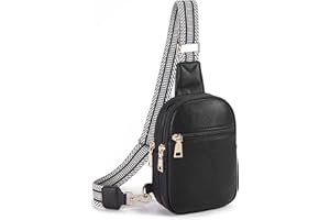 Telena Damska torba na brzuch, torba na klatkę piersiową, torba na ramię ze sztucznej skóry, mała torba na ramię dla kobiet, brązowa