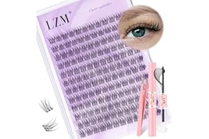 LZM YW-C-KIT zestaw do przedłużania rzęs, 144-częściowy, 10-13 mm, C Curl, Cluster Lashes