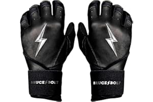 Bruce Bolt Chrome Series Long Cuff Batting Glove