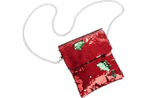 dressforfun 900654 Pailletten Handtasche, Damen Glitzer Party Umhängetasche mit Wendepailletten - Diverse Farben -