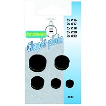 Assortiment De 10 Joints Clapet Boutté - Diamètres 16 à 22 Mm, Sanitaire, Dureté 80 Shores, Résiste à 110°C