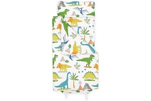 Bloomsbury Mill - Dinosaur World - Roarsome Jurassic Super Soft Toddler Nap Mat - Includes Pillow, Mat and Blanket As The Ultimate Sleep Bag for Nursery, Nap Time, Travel and Sleepovers