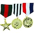 Skeleteen Costume Military Officer Medals - US Army Medal for Soldier Coat Jacket Costume Uniform