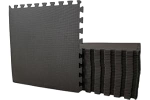 Samuel ALEXANDER 8 Piece EVA Foam Floor Mats Interlocking foam floor Tiles 60x60cm Each Set For Garages Rubber Flooring/Home Gyms flooring (8 Mats - 31 Square Feet)