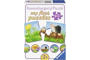 RAVENSBURGER SPIELEVERLAG Tiere im Garten. Puzzle 9 x 2 Teile