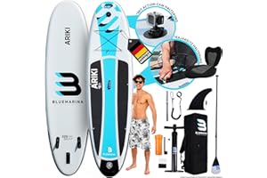 ‎BLUEMARINA Bluemarina Stand Up Paddling Board Ariki | 𝟓 𝐉𝐀𝐇𝐑𝐄 𝐆𝐀𝐑𝐀𝐍𝐓𝐈𝐄 - SUP Board - Stand Up Paddle - Standup Paddle Board - Surfbrett | 305x76x13,5cm | 325x86x16,5cm