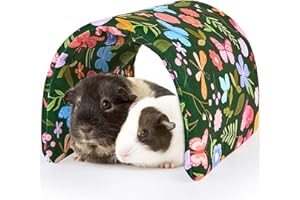 Hedgeink Tunnel pour cochon d'Inde - Tunnels et cachettes de lapin - Lavable - Maison pour cochon d'Inde - Jouets - Accessoires - Maison pour hamster - Pour chinchilla furet - Lapin - Petits animaux