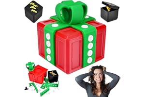 Pipihome Geschenkbox mit Finger Geschenk, 2Pcs Lustiges Nervige Geschenkbox mit Schrauben, Streich Finger Geschenkboxen Geldgeschenk Weihnachten, Witzige überraschungsbox für Weihnachten Valentinstag
