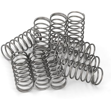 10x Molle Di Compressione In Acciaio Inox – Filo 0,6mm OD 12mm Lunghezza 20mm