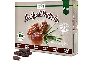 Biojoy BIO Medjool-dadlar från Israel, torkade, hela, Large, 5 kg