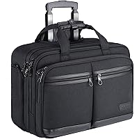 WENGER Granada - Trolley Porta PC Con Ruote, 24 Litri, Per Notebook 15.6", Ufficio E Viaggi, Nero