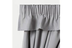 Trend Furnishings Caravan pelmet Valance Perfect for Caravan Curtains Motorhome campervans (Grey -180" Width x 8" Drop valance)