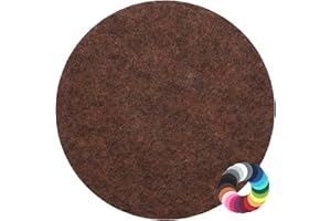 ‎BIASTO Design Filz Untersetzer rund Durchmesser 20cm, braun meliert (HF033) für Glas, Getränke, Bar, Tasse, Vase