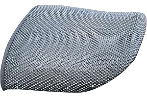 TRIBOSEAT Coprisella Passeggero Antiscivolo Nero Compatibile con Yamaha FZ6 Fazer (2004-2006)