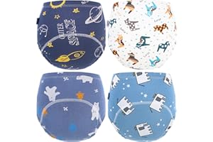 ORPAPA Baby Kleinkind Töpfchen Trainingshose Kinder Töpfchen Trainerhose Unterwäsche 4er-Pack Baby Windelhosen Toilettentraining Trainingswäsche 1-4 Jahre
