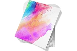 PAUL RUBENS Paul Ruben Papier Aquarelle 60 feuilles 50% coton 300 g/m² sans acide, presse chaude blanche pour enfants, étudiants et adultes (10,63 x 7,68 pouces)