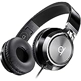 Artix CL750 Wired Headphones with Microphone and Volume Control - On Ear Stereo Noise Isolating Head Phones Corded with Adjus