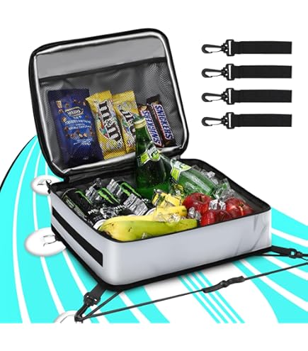 Sac étanche Pour Paddle Board - Grande Capacité 40x31x24 Cm, Avec Séparateurs - Bandoulière, 6 Cordes élastiques Avec Clips - Pour SUP, Kayak, Plage