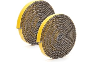 RHAFAYRE joint insert cheminée, 2 pièces joint cheminée 10mm joint porte poele a bois autocollant, joint poele a bois, cheminee, poele a granule, fibre de verre, résistant aux hautes températures