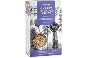 Hot Smoked Cherry Wood Smoking Chips for BBQs 400g