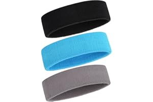 ONUPGO Headband Sports Sweatbands - 3/6/12 Terry Cloth Striped Head Band/Wrist Band Set Athletic Ćwiczenie Koszykówka Headbands Moisture Wicking Bluza Absorbing Band