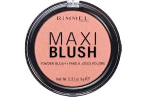 Rimmel London Fard in Polvere Maxi Blush, Powder Blush Pesca a Lunga Durata, Formato Maxi, 001 Third Base, 9 g
