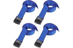 Ayaport Lashing Straps with Buckles Adjustable Cam Buckle Tie Down Cinch Strap for Packing Blue