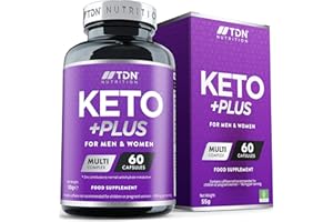 TDN Keto Plus Complex - 10% More Fat Burn with thermogenic Z-Boost Green Tea & mctOil - More bioavailability zinc for Metabolism - Energy Boosting with Magnesium & B-Vitamins - Vegan