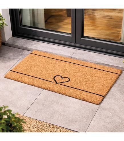 AOAOPQ Welcome Mats - Tappetini per porta d'ingresso, per interni ed esterni, con retro in gomma antiscivolo, per ingresso, corridoio, cucina, facile da pulire, 40 x 60 cm, colore: Marrone