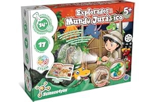 Science4you Explorador Jurasico Para Niños - Juego Paleontologia Con 14+ Experimentos Para Niños: Zestaw koparek, puzzli Dinosaurios, Huevos Dinos y más, Juegos Educativos Para Niños 4 5 6 7+ Años
