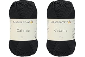 ‎SCHACHENMAYR SINCE 1822 Schachenmayr Catania, Twins schwarz Handstrickgarne