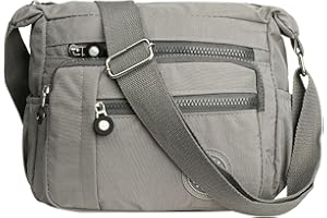 YYW Womens Multi Pocket Casual Cross Body Bag Travel Bag Messenger Handbag for Shopping Hiking Daily Use