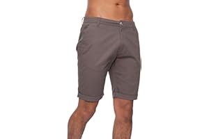 Kandor Męskie szorty - chinosy dla mężczyzn z kieszeniami, rozciągliwa bawełna, eleganckie męskie chinosy do kolan, dopasowane półspodnie na lato, wakacje, golf, do pracy, na spacery