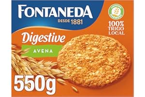Fontaneda Galletas Digestive con Avena, Rico en Fibra, 550 g